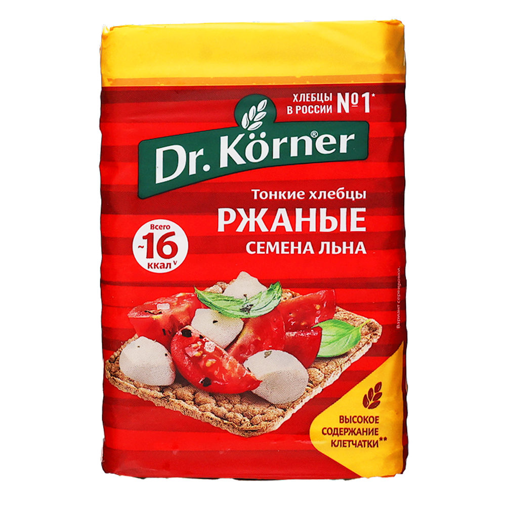 Breads Crispy RYE with Flax Seeds – 100 gr (3.53 oz)